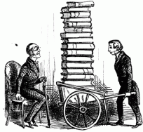 Carretilla de libros