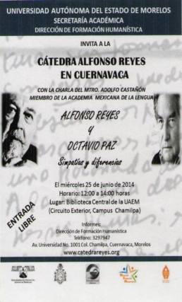 Adolfo Castañón en Cuernavaca