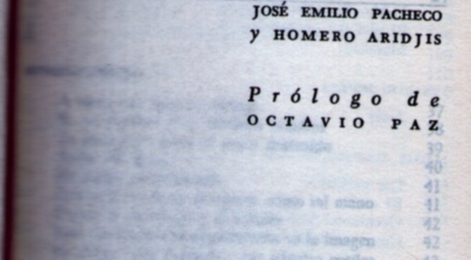 Advertencia. Por Paz, Chumacero, Pacheco y Aridjis